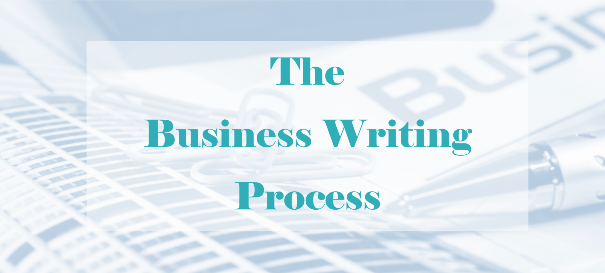 business planning writing process